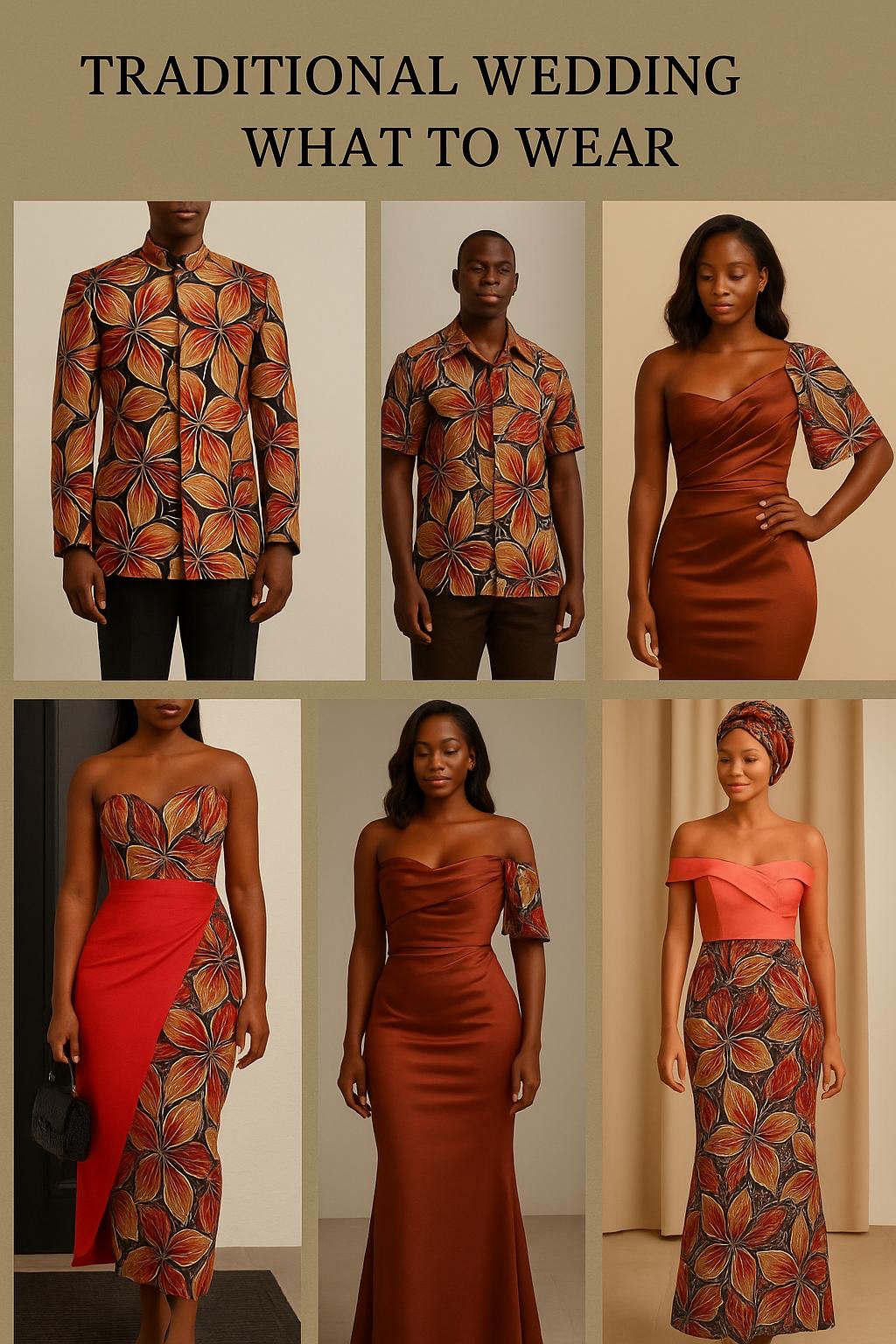 Tenues traditionnelles — pagne du mariage